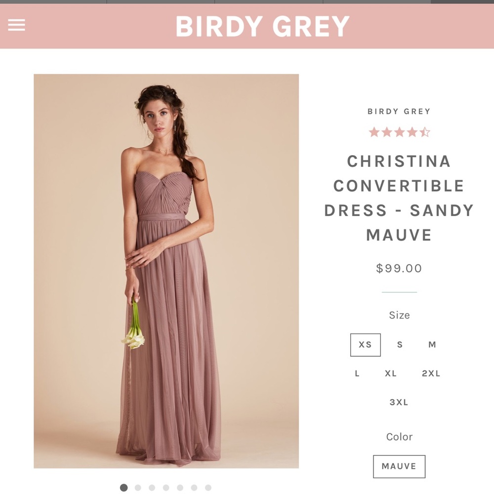 Christina Convertible Dress - Sandy Muave